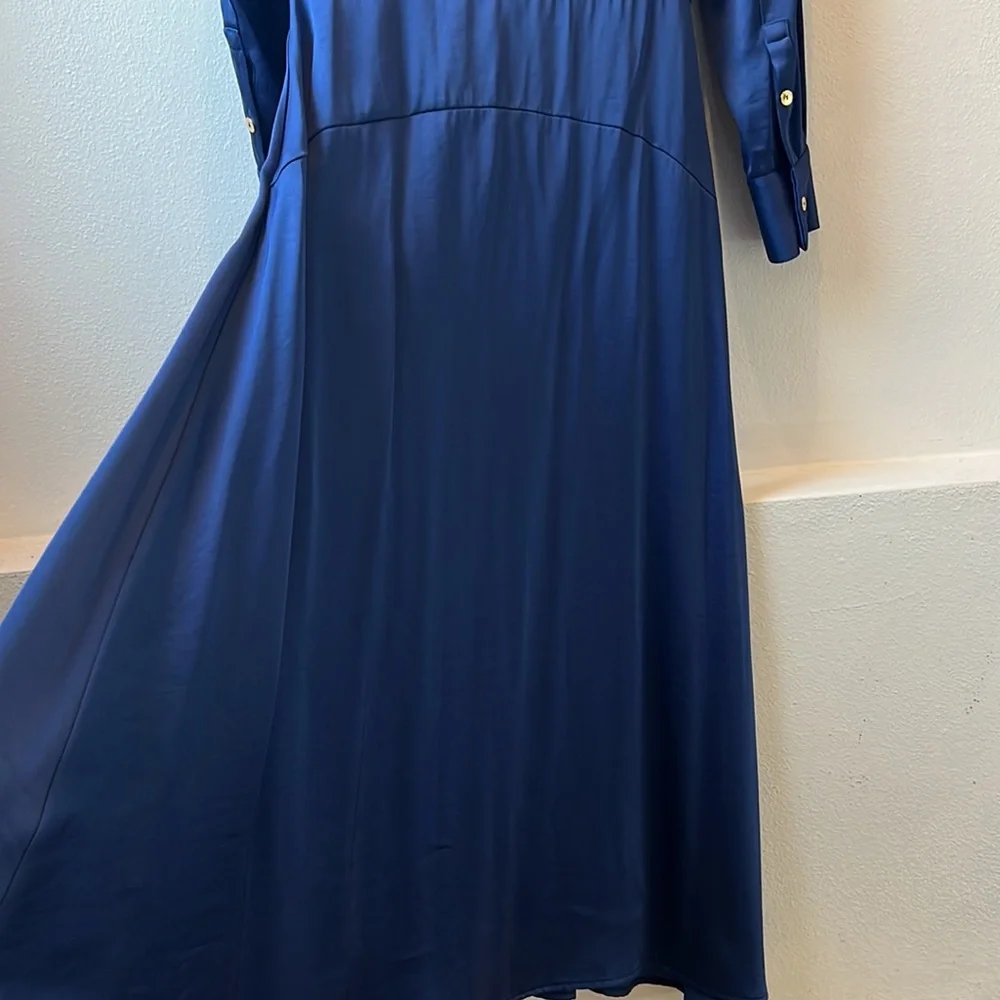 Tahari Periwinkle Wrap Dress - Picture 9 of 10